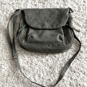Laser Cut Detail Crossbody Bag